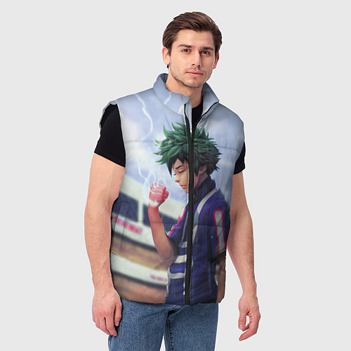 Мужской жилет My Hero Academia сжимает кулак / 3D-Черный – фото 3