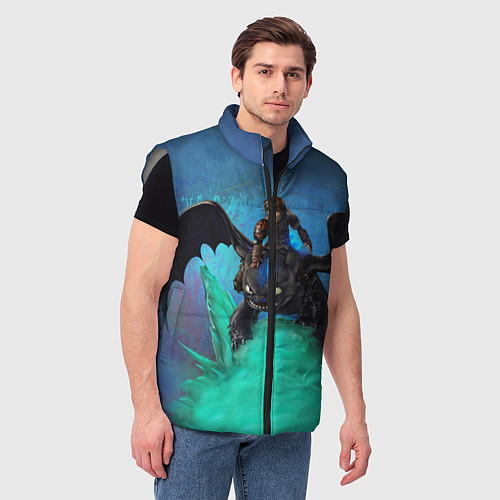 Мужской жилет Как приручить дракона / 3D-Светло-серый – фото 3