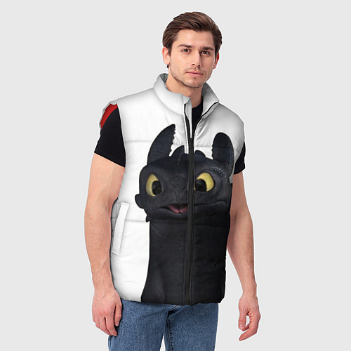 Мужской жилет Черная фурия / 3D-Красный – фото 3