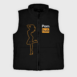Мужской жилет PornHub: Neon Girl, цвет: 3D-черный