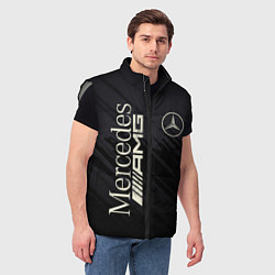 Мужской жилет Mercedes AMG: Black Edition, цвет: 3D-светло-серый — фото 2