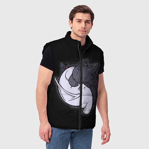 Мужской жилет Night Fury: Yin Yang / 3D-Черный – фото 3