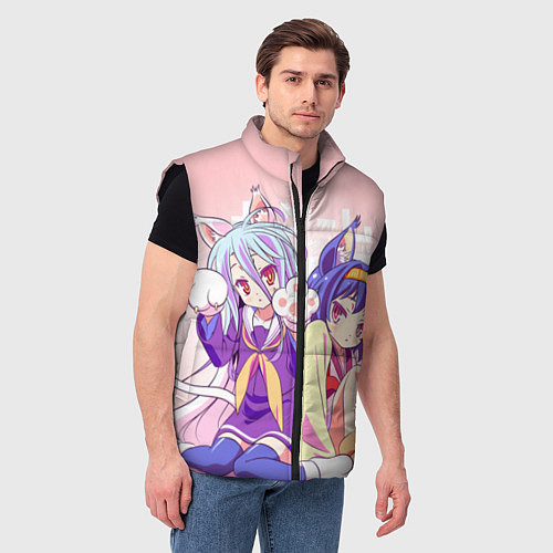 Мужской жилет No Game No Life / 3D-Черный – фото 3