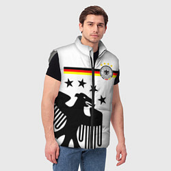 Мужской жилет Сборная Германии, цвет: 3D-светло-серый — фото 2