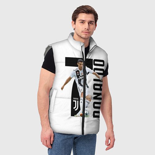 Мужской жилет Ronaldo the best / 3D-Светло-серый – фото 3