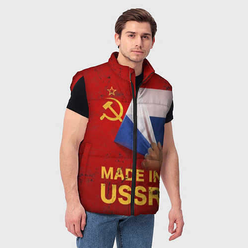 Мужской жилет MADE IN USSR / 3D-Красный – фото 3