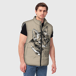 Мужской жилет Best friend, цвет: 3D-светло-серый — фото 2