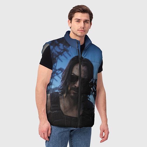 Мужской жилет Киану Ривз / 3D-Светло-серый – фото 3