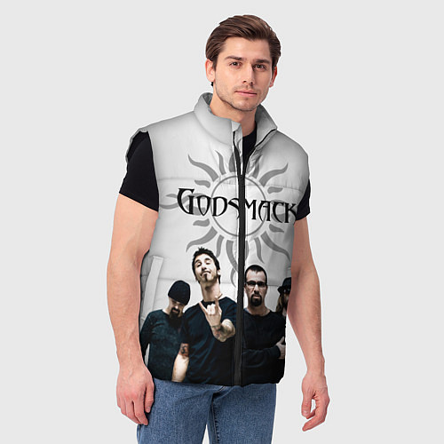 Мужской жилет Godsmack / 3D-Черный – фото 3