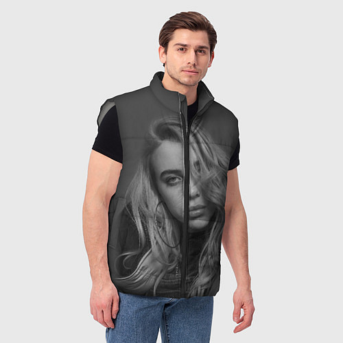 Мужской жилет BILLIE EILISH / 3D-Светло-серый – фото 3