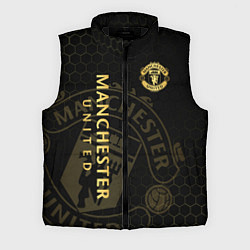 Мужской жилет Манчестер Юнайтед - team coat of arms, цвет: 3D-черный