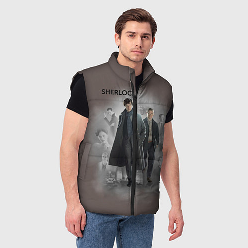 Мужской жилет Sherlock / 3D-Черный – фото 3