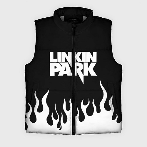 Мужской жилет Linkin Park: Black Flame / 3D-Светло-серый – фото 1