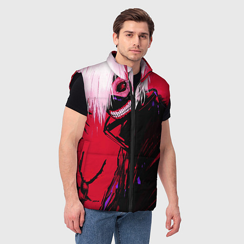 Мужской жилет Токийский Гуль / 3D-Черный – фото 3