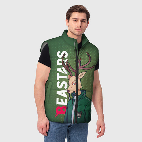 Мужской жилет Выдающиеся звери / 3D-Светло-серый – фото 3