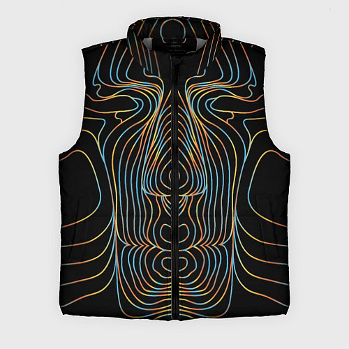 Мужской жилет Неоновое свечение / 3D-Светло-серый – фото 1