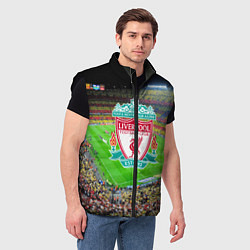 Мужской жилет FC Liverpool, цвет: 3D-черный — фото 2