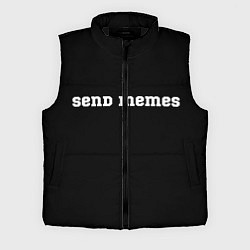 Мужской жилет Send Memes, цвет: 3D-черный