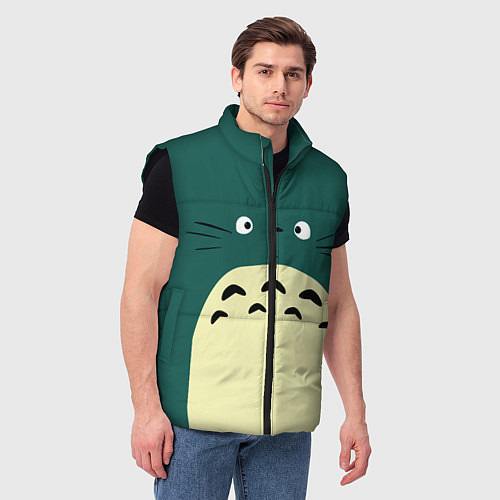 Мужской жилет Totoro / 3D-Черный – фото 3