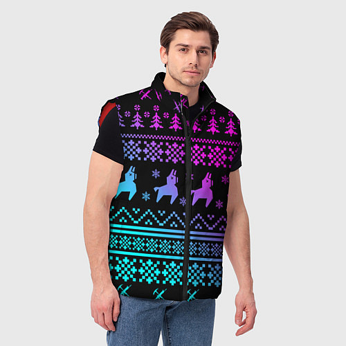 Мужской жилет FORTNITE НОВОГОДНИЙ / 3D-Красный – фото 3