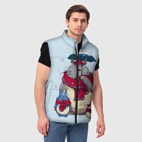 Мужской жилет Мой сосед Тоторо / 3D-Черный – фото 3