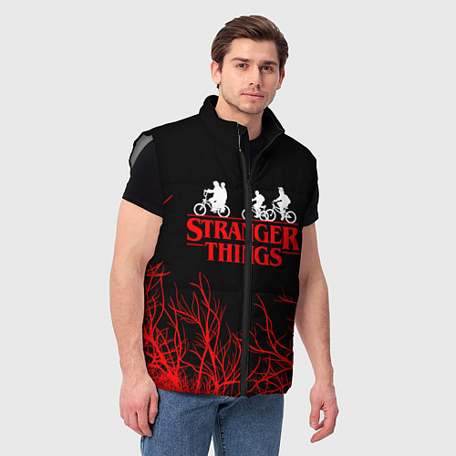 Мужской жилет STRANGER THINGS / 3D-Светло-серый – фото 3