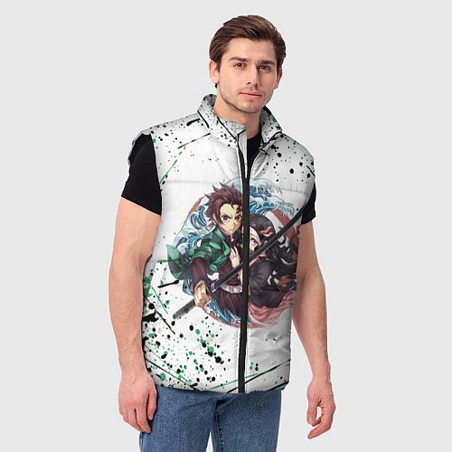 Мужской жилет KIMETSU NO YAIBA / 3D-Черный – фото 3