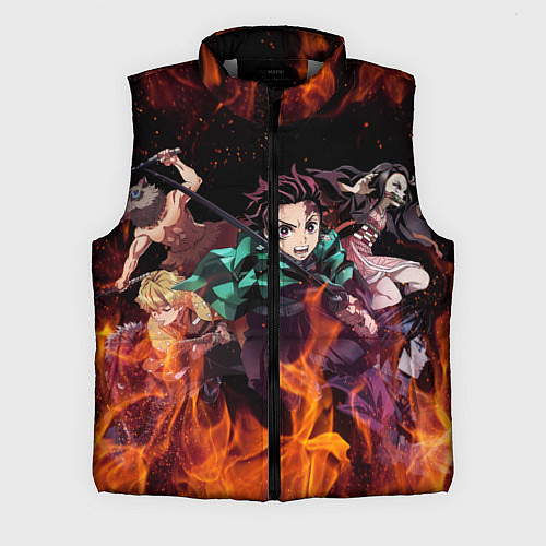 Мужской жилет KIMETSU NO YAIBA / 3D-Светло-серый – фото 1