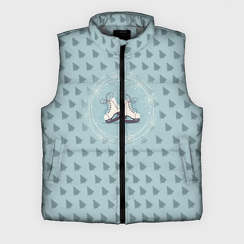 Мужской жилет Фигруное катание / 3D-Светло-серый – фото 1
