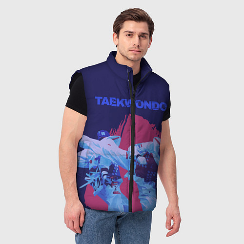 Мужской жилет Taekwondo / 3D-Черный – фото 3