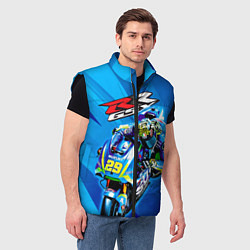 Мужской жилет Suzuki MotoGP, цвет: 3D-черный — фото 2