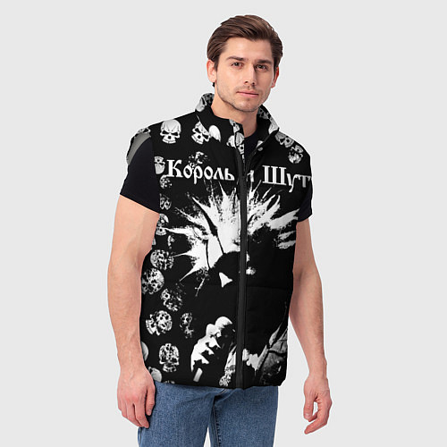 Мужской жилет Король и Шут Анархия / 3D-Светло-серый – фото 3