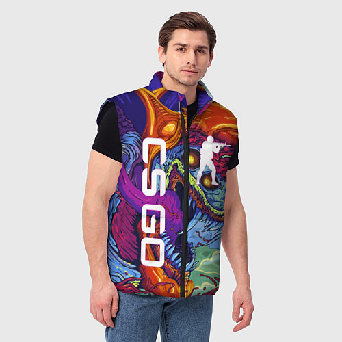Мужской жилет CS GO HYPERBEAST / 3D-Черный – фото 3