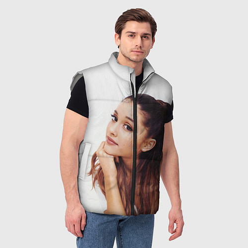 Мужской жилет Ariana Grande Ариана Гранде / 3D-Светло-серый – фото 3
