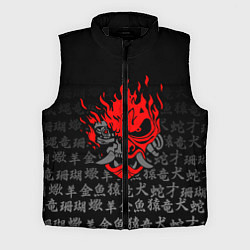 Мужской жилет CYBERPUNK 2077 KEANU REEVES, цвет: 3D-черный