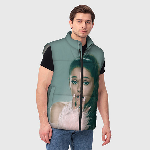Мужской жилет Ariana Grande Ариана Гранде / 3D-Светло-серый – фото 3