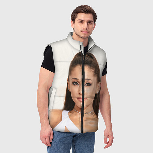 Мужской жилет Ariana Grande Ариана Гранде / 3D-Черный – фото 3