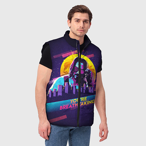 Мужской жилет You Are Breathtaking! / 3D-Черный – фото 3