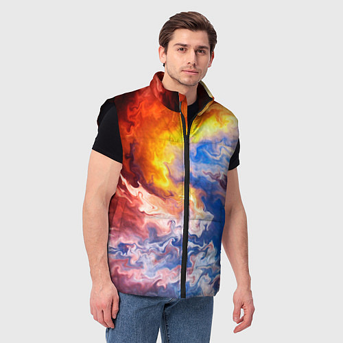 Мужской жилет Краски / 3D-Черный – фото 3