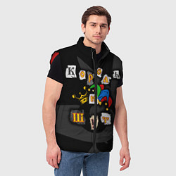Мужской жилет Король и Шут, цвет: 3D-красный — фото 2