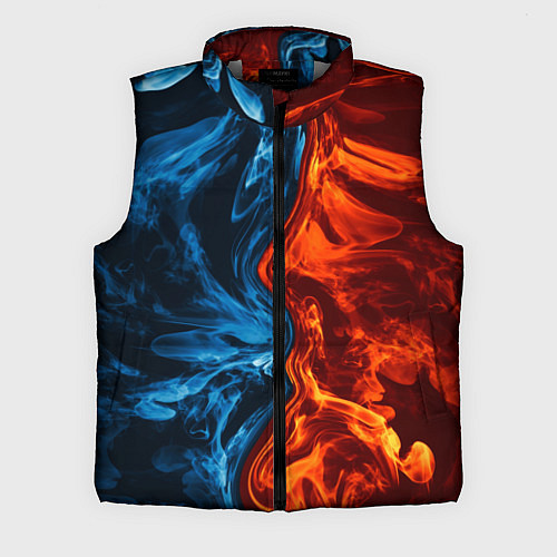 Мужской жилет Огонь и вода / 3D-Светло-серый – фото 1