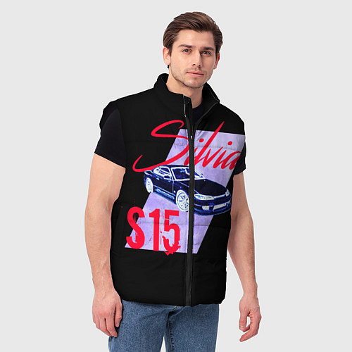 Мужской жилет S15 / 3D-Черный – фото 3