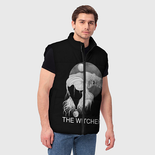 Мужской жилет The Witcher / 3D-Черный – фото 3