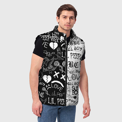 Мужской жилет LIL PEEP LOGOBOMBING / 3D-Черный – фото 3