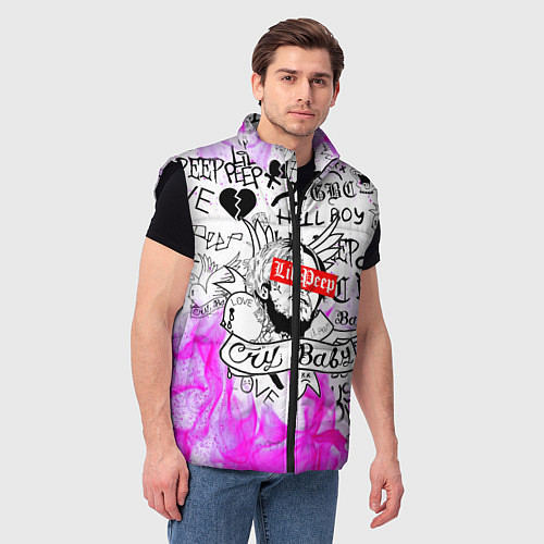 Мужской жилет LIL PEEP / 3D-Черный – фото 3