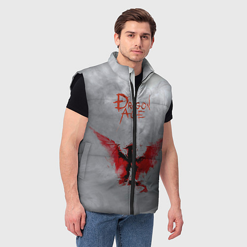 Мужской жилет Dragon Age / 3D-Черный – фото 3