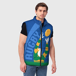 Мужской жилет Регби, цвет: 3D-черный — фото 2