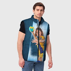 Мужской жилет Гандболистка, цвет: 3D-черный — фото 2