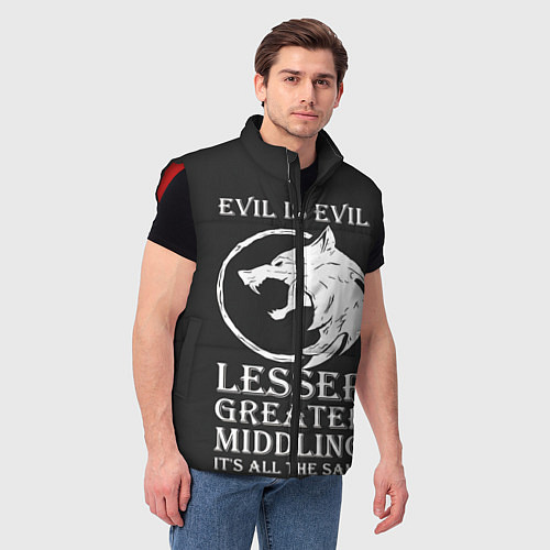 Мужской жилет The Witcher / 3D-Красный – фото 3