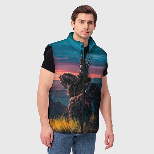 Мужской жилет The Witcher / 3D-Черный – фото 3